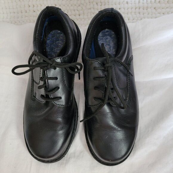 Dr. Scholl's Leather Sz 8 1/2 W Work Shoes Men's Paul Black Slip & Oil Resistant - Picture 2 of 15